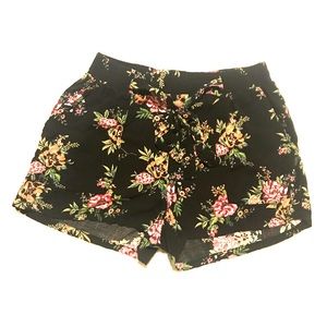 Joe B Floral Print Tie Front Soft Shorts